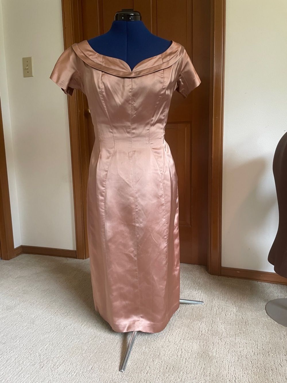 Vintage GiGi Young Originals 1950's-60’s Satin Cocktail Dress